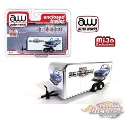 Mijo Exclusive Squarebody USA Enclosed Trailer Limited Edition 3,600 Pcs - Auto World 1/64 - CP7799 -  Passion Diecast 