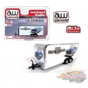 Mijo Exclusive Squarebody USA Enclosed Trailer Limited Edition 3,600 Pcs - Auto World 1/64 - CP7799