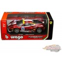 Ferrari 488 Challenge #11 Candy Red with White Stripes Ferrari Racing  1/24 Diecast Model Car by Bburago