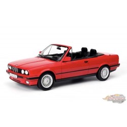 1991 BMW E30 318i Cabriolet Rouge - Norev 1-18 - 183210 - Passion Diecast