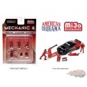 Mijo Exclusive - Mechanic 4 - set Figurine 6 pieces Diecast  -  American Diorama 1-64 - 76487 MJ