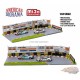 Mijo Exclusive - Diorama de l'autodrome avec autocollants Auto World Gulf Racing Livery - American Diorama 1-64 - AD-76533