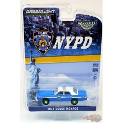 CHASE CAR New York City Police Dept (NYPD) - 1978 Dodge Monaco - Hobby Exclusive - 1/64 Greenlight - 30292GR