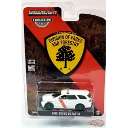 CHASE CAR 2018 Dodge Durango - Service d'incendie de forêt du New Jersey - Hobby Exclusive - 1/64 Greenlight -30267GR