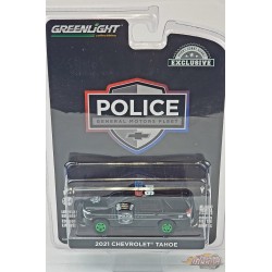 CHASE CAR 2021 Chevrolet Tahoe Police Pursuit Vehicle - Hobby Exclusive - 1/64 Greenlight - 30293GR