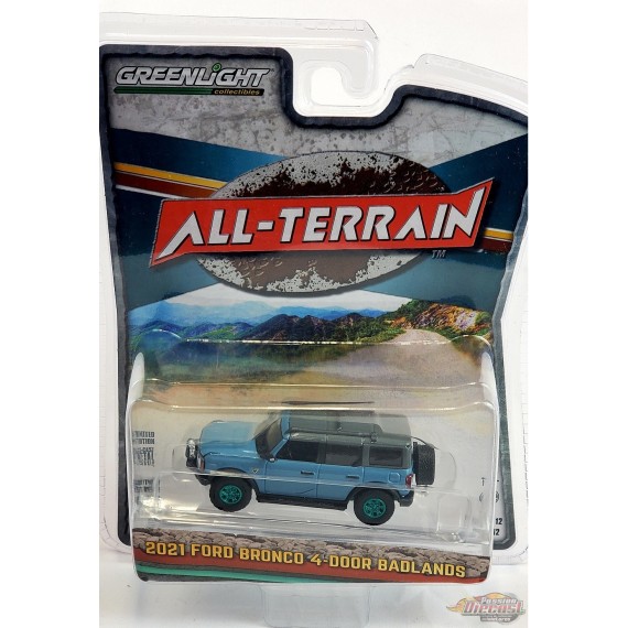 CHASE CAR 2021 Ford Bronco 4-Door Badlands - All-Terrain Series 12- 1/64 Greenlight - 35210 FGR