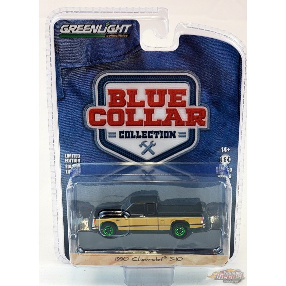 CHASE CAR 1990 Chevrolet S10 Tahoe avec housse de caisse - Blue Collar Collection 9 - Greenlight 1/64 - 35200 EGR