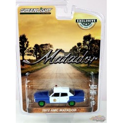 CHASE CAR 1972 AMC Matador - Colonial City Police - Hobby Exclusive - 1/64 Greenlight - 30219GR
