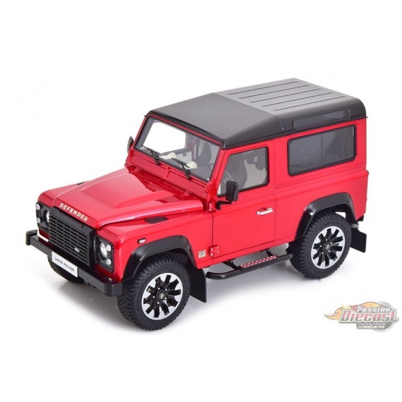 2018 Land Rover Defender 90 works V8 70e Edition - Rouge - LCD model - 1/18 - 18007 RE - Passion Diecast