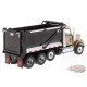 Western Star 4900 SF Tandem Truck with Pusher Axle in Gold with Ox Bodies Stampede Dump Bed -  Diecast Master  1/50 -  71080