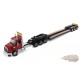 Tracteur Western Star 49X SB Tridem Rouge avec remorque XL 120 HDG Drop Deck - Diecast Master 1/50 - 71090