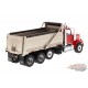 Camion benne Western Star 4900 SF cabine rouge et benne basculante argent mat -  Diecast Master  1/50 - 71067