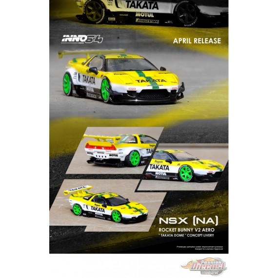 Honda NSX NA1 Rocket Bunny V2 Aero TAKATA DOME Concept - INNO 64 - 1/64 - IN64-NSXP-TKT - Passion Diecast