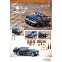 Toyota Celica 1600 GTV (TA22) Green With Luggage - INNO 64 - 1/64 - IN64-1600GT-GRN - Passion Diecast