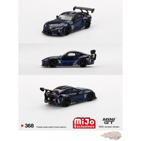 Mini GT - 1:64 - HKS Toyota GR Supra (A90) Downshift Blue - Mijo Exclusives  USA - MGT00368 Passion DIecast