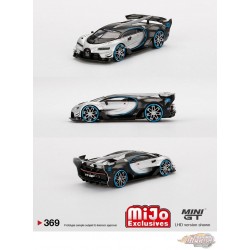 Mini GT - 1:64 - Bugatti Vision Gran Turismo Argent - Mijo Exclusives USA - MGT00369 Passion Diecast