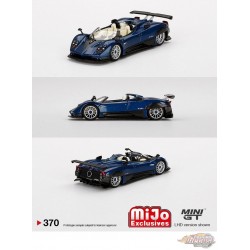 Mini GT - 1:64 - Pagani Zonda HP Barchetta Blue Tricolor - Mijo Exclusives USA - MGT00370 Passion DIecast