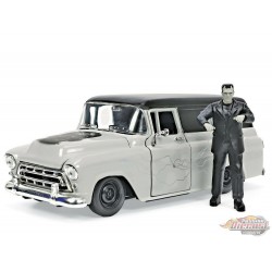 Universal Monsters 1957 Chevy Suburban & 2.75" Frankenstein Figure - Jada 1/24 - 32191