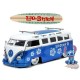 Disney Lilo & Stitch Volkswagen T1 Bus with Stitch Figure - Hollywood Rides - Jada 1/24 - 31992 - Passion Diecast