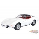 History of Corvette - 1979 Chevrolet Corvette C3 (blanche avec intérieur rouge) - Motormax - 1/24 - 73244 WH/RD
