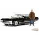 Supernatural  1967 Chevrolet Impala SS Sport Sedan  & Dean Winchester Figurine  - Jada 1/24 - 32191