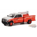 (Web Only ) FDNY 2018 Ram 3500 Dually Crane Truck  - Dually Drivers Series 10 - 1/64 Greenlight - 46100 D
