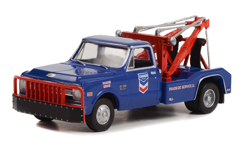 Standard Oil Company Roadside Service 24 Hour - 1969 Chevrolet C-30 -  Dually Drivers Series 10 - 1/64 Greenlight - 46100 A