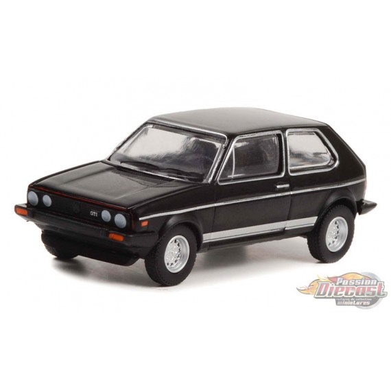 1983 Volkswagen Golf Mk 1 GTI in Black - Hot Hatches Series 2 - 1/64 Greenlight - 63020 D Passion Diecast