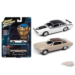 Class of 1971 - Charger Super Bee & Monte Carlo - Set of 2 - Johnny Lightning 1:64 - JLSP171 B -  Passion Diecast