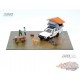 DIO64 Diorama "Car Camping" Diorama Set of 13 pieces Toyota Land Cruiser FJ60 and Figurines - INNO 64 -1/64 - DIO64-002