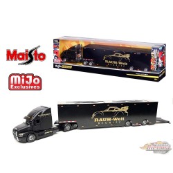 Mack Anthem Enclosed Transporter RWB - Mijo Exclusive -  Maisto 1/64 - 12418 RWB - Passion Diecast 