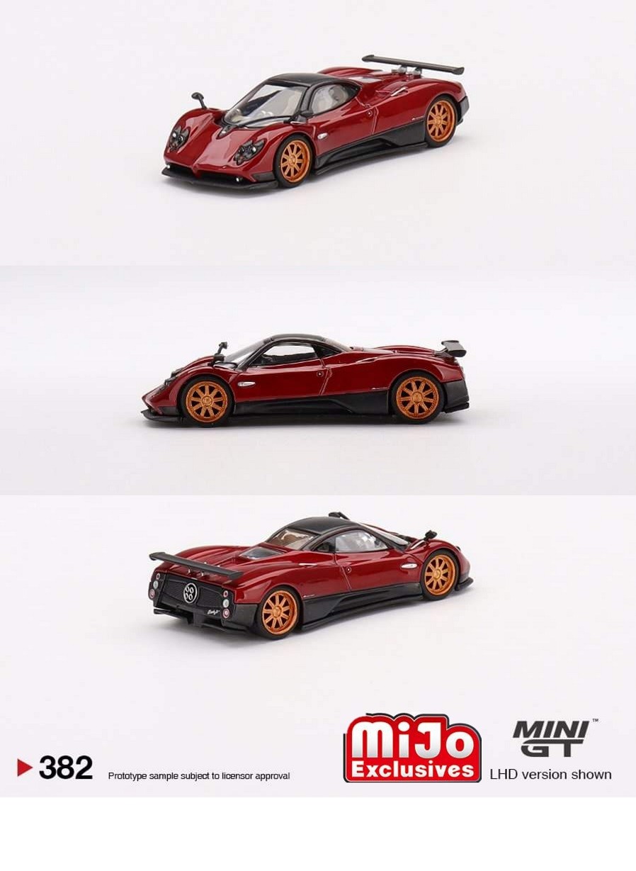 Mini GT - 1:64 - Pagani Zonda F Rosso Dubai - Mijo Exclusives USA -  MGT00382 Passion Diecast