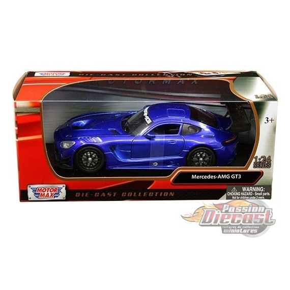 Mercedes-AMG GT3 (Blue) - Motormax 1-24 - 73386 BL - Passion Diecast 