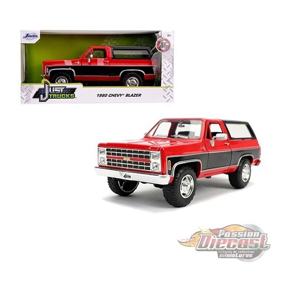 1980 Chevrolet Blazer K5 Stock Red - "Just Trucks" - Jada - 1/24 - 31593 - Passion Diecast 