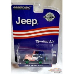 CHASE CAR 1982 Jeep CJ-7 - Santini Air - Hobby Exclusive - 1/64 Greenlight - 30281GR