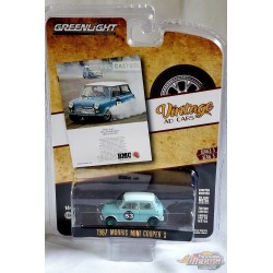 CHASE CAR 1967 Morris Mini Cooper S No.53 - Vintage Ad Cars Series 5 - 1/64 Greenlight - 39080 BGR