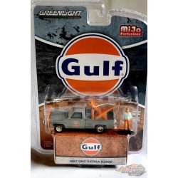 CHASE CAR Greenlight & Mijo Exclusive - 1987 GMC Sierra K2500 Dépanneuse GULF - 1/64 Greenlight - 51413GR