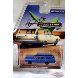 CHASE CAR 1968 Plymouth Satellite - GTX Tribute - Estate Wagons Series 7 - 1/64  Greenlight - 36040 BGR