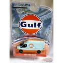 CHASE CAR Gulf Oil - 2019 Ford Transit LWB High Roof Van - Hobby Exclusive - 1/64 Greenlight - 30260GR