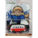 Green Machine 1964 Volkswagen Samba Bus / Camp'otel Cartop - The Great Outdoors Series 1 - Greenlight 1-64 - 38010 AGR