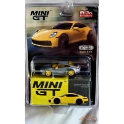 CHASE CAR Porsche 911 (992) Carrera 4S Racing Yellow - Mijo Exclusives -  MINI GT 1:64 - MGT00252GR