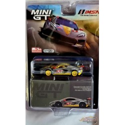 CHASE CAR Chevrolet Corvette C8.R no.4 2020 IMSA 24 Hr Daytona - Gris - Mijo Exclusive USA  -  MINI GT 1:64 - MGT00254GR