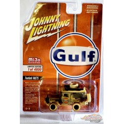 CHASE CAR Toyota FJ Cruiser GULF 1980 Weathered - Limité à 4,800 - Johnny Lightning 1:64 -JLCP7363GR
