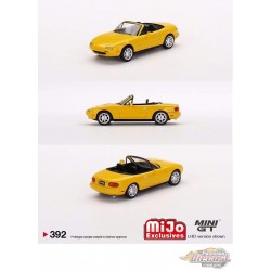Mini GT - 1:64 - Mazda Miata MX-5 (NA) Sunburst Yellow - Mijo Exclusives USA - MGT00392 Passion Diecast