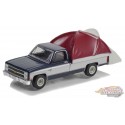 (Web Only) 1982 Chevrolet C-10 Silverado avec tente de lit de camion moderne - The Great Outdoors 2 - 1/64 Greenlight - 38030 D