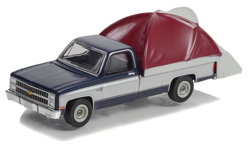 1982 Chevrolet C-10 Silverado with Modern Truck Bed Tent - The Great  Outdoors Series 2 -1/64 Greenlight - 38030 D