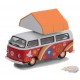 Peace and Love - 1968 Volkswagen Type 2 with Camp'otel Cartop Sleeper - The Great Outdoors Series 2 -1/64 Greenlight - 38030 A