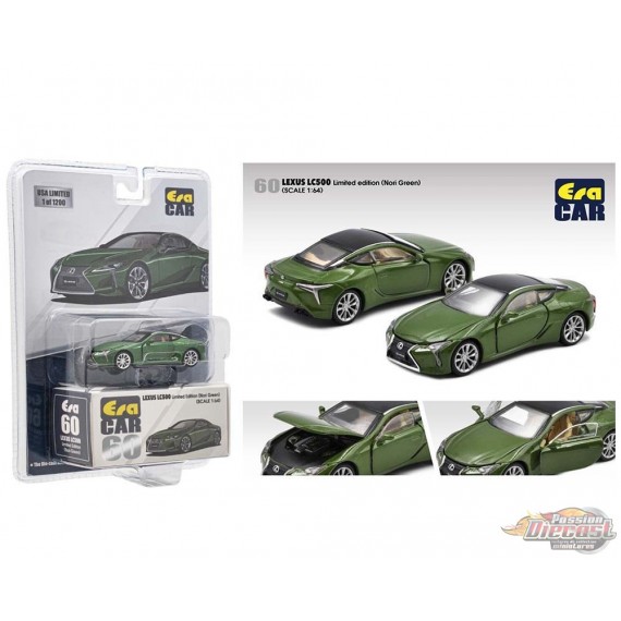 Mijo Exclusive - Lexus LC500 Nori Green Pearl - Limited 1,200 pcs - Era Car - 1/64 - USA Exclusives - LS21LCRN60