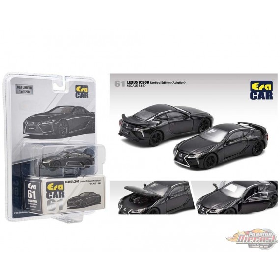 Mijo Exclusive - Lexus LC500 Black - Limited 1,200 pcs - Era Car - 1/64 - USA Exclusives - LS21LCRN61 Passion Diecast