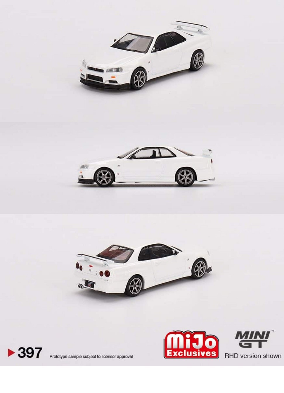 MiniGT - 501 - Nissan Skyline GT-R (R34) V-Spec II N1 White